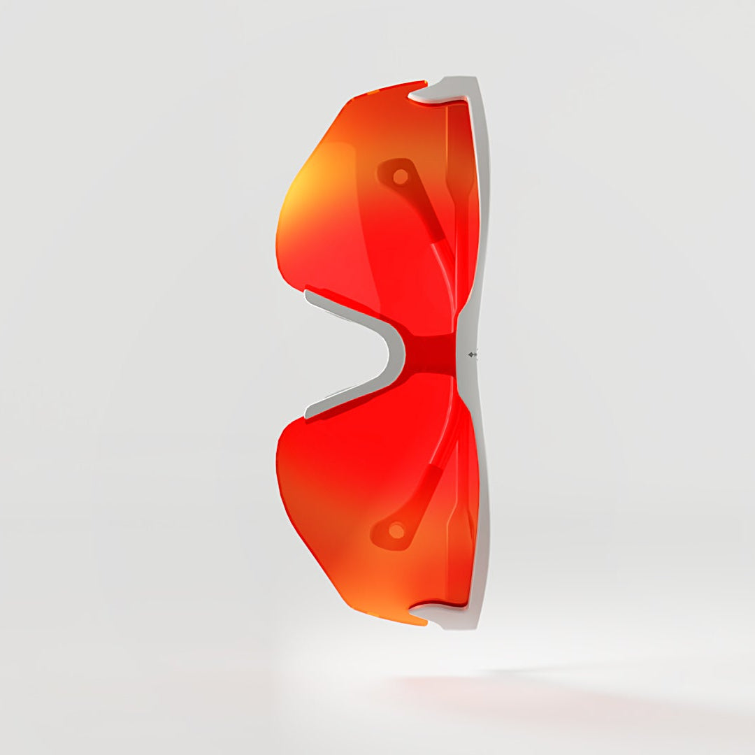 Kappa | White | Red Mirror Lenses