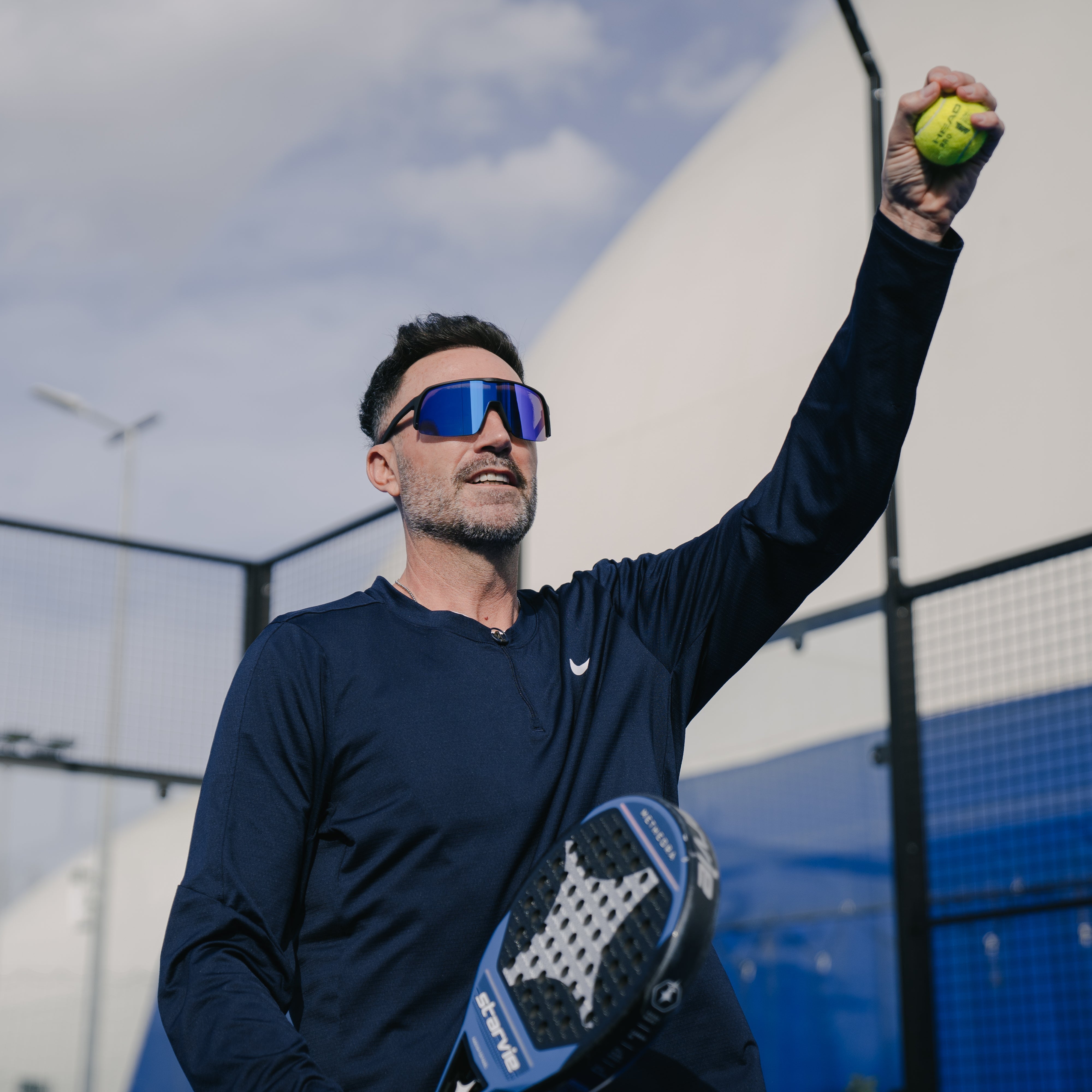 Omega | Black | Blue Mirror Lenses