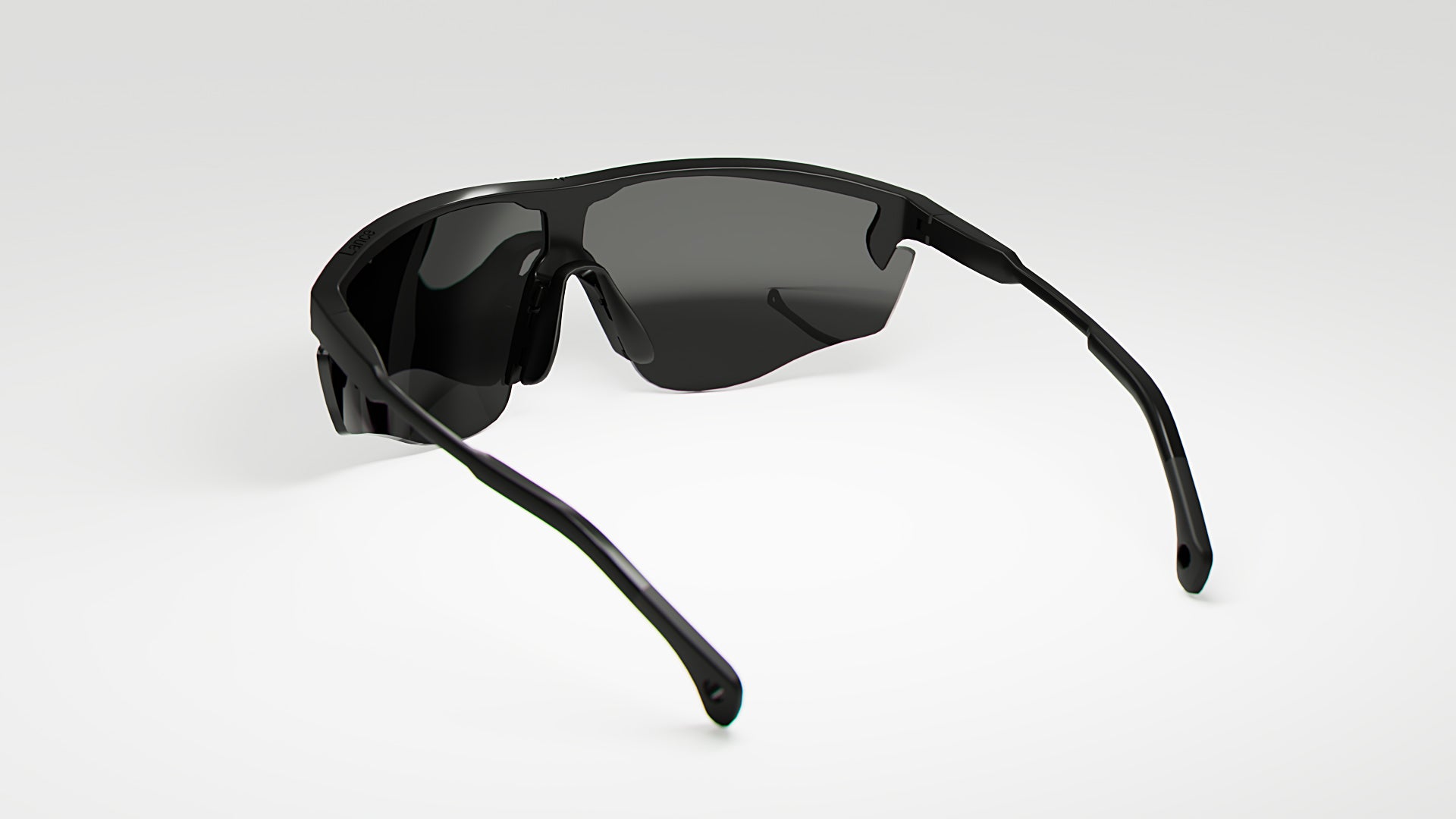 KE0185 Black with Grey Mirror Lenses