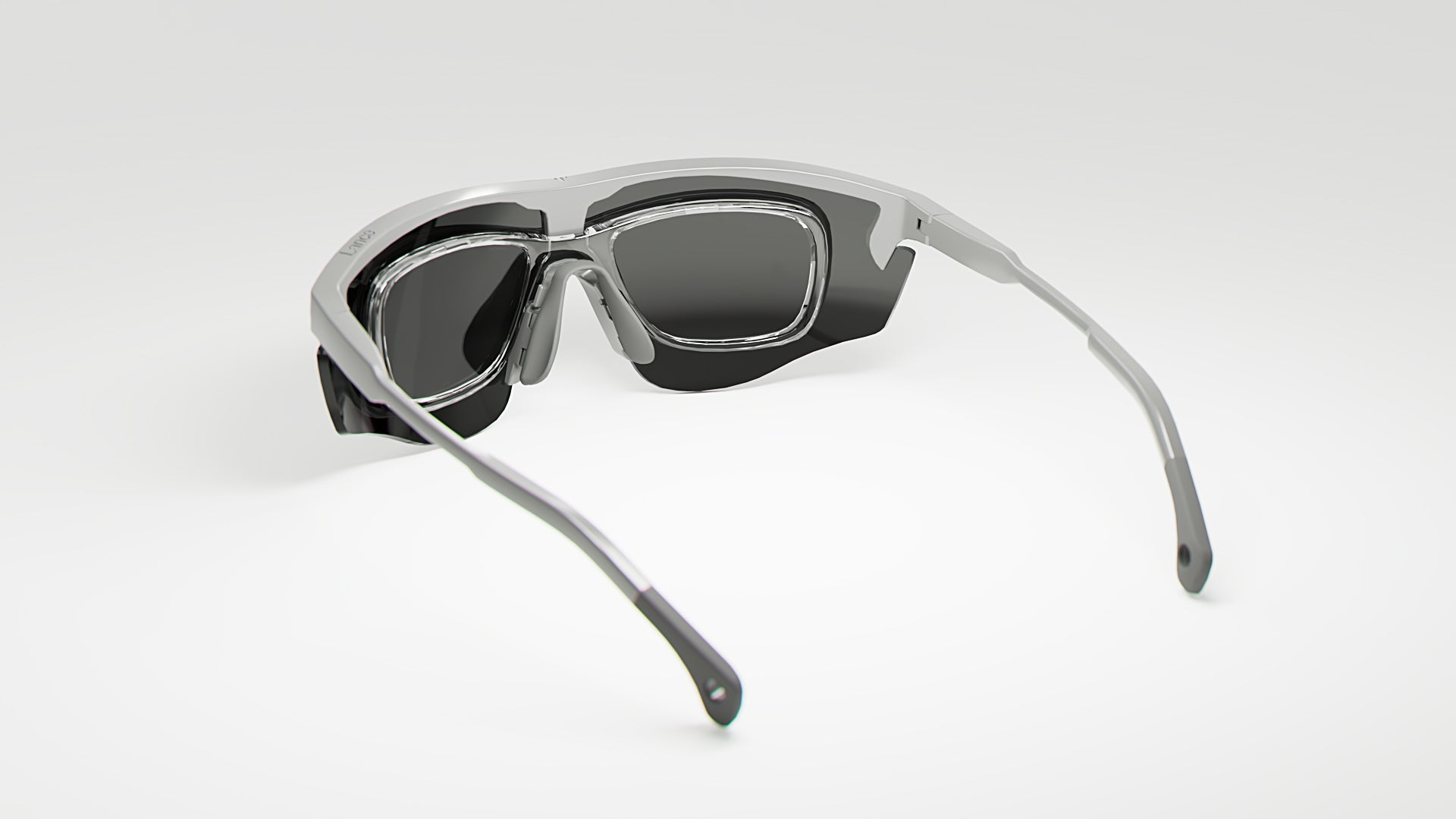 KE0185 White with Grey Mirror Lenses