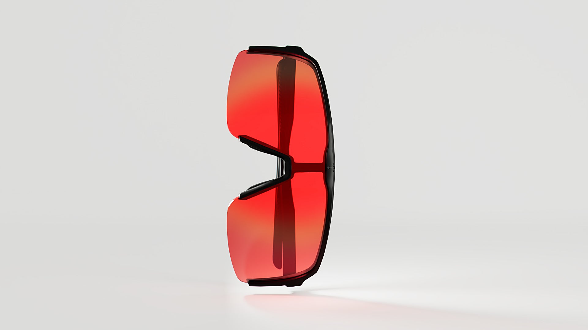 KE1798 Black with Red Mirror Lenses