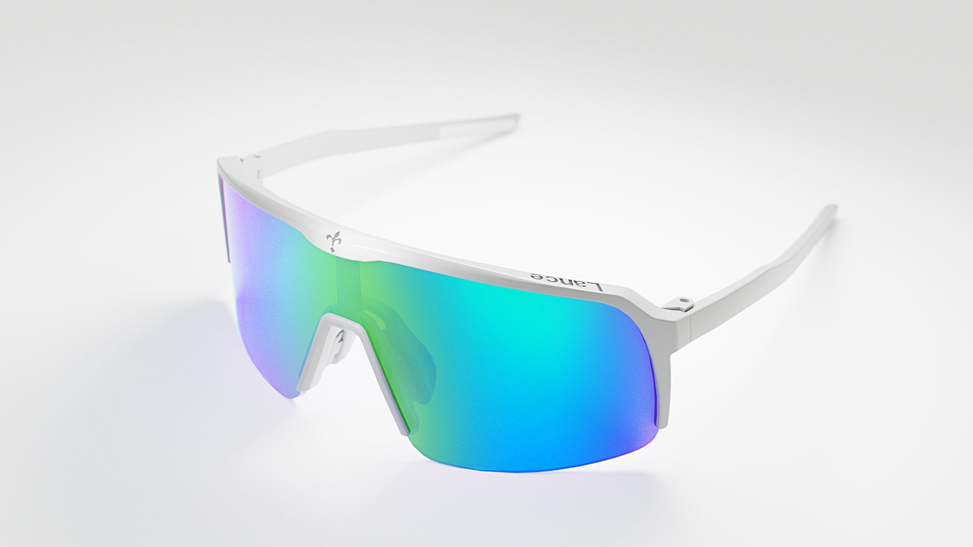 KE1798 White with Blue Mirror Lenses