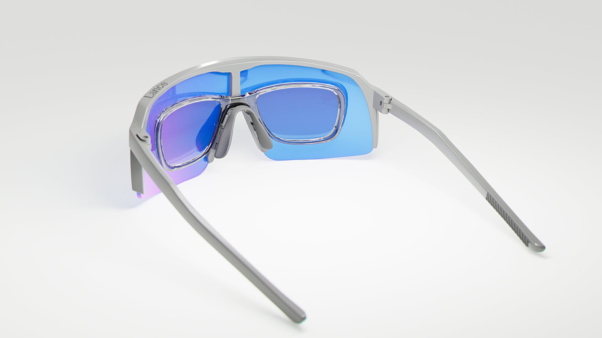 KE1798 White with Blue Mirror Lenses